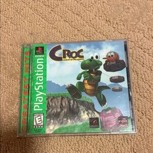 Sony PlayStation Croc: Legend of the Gobbos - Green and Black